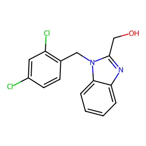 [1-[(2,4-dichlorophenyl)methyl]benzimidazol-2-yl]methanol structure