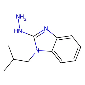 [1-(2-methylpropyl)benzimidazol-2-yl]hydrazine structure