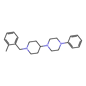1-[1-(2-methylbenzyl)piperidin-4-yl]-4-phenylpiperazine structure