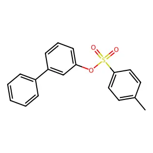 [1,1'-biphenyl]-3-yl 4-methylbenzene-1-sulfonate structure