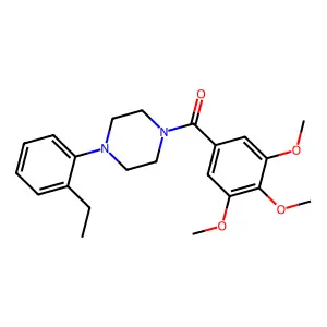 1-(2-Ethylphenyl)-4-(3,4,5-trimethoxybenzoyl)piperazine structure