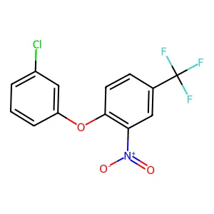 1-(3-chlorophenoxy)-2-nitro-4-(trifluoromethyl)benzene structure