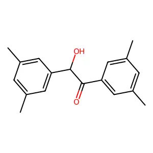 1,2-bis(3,5-dimethylphenyl)-2-hydroxyethanone structure