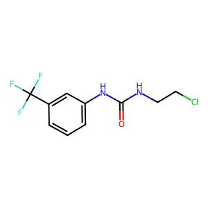 1-(2-chloroethyl)-3-[3-(trifluoromethyl)phenyl]urea structure