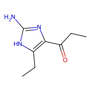 1-(2-amino-5-ethyl-1H-imidazol-4-yl)propan-1-one structure