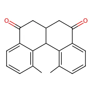 1,12-dimethyl-6,6a,7,12b-tetrahydrobenzo[c]phenanthrene-5,8-dione structure