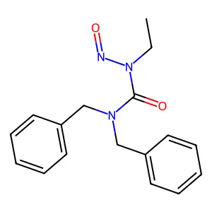 1,1-dibenzyl-3-ethyl-3-nitrosourea structure