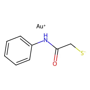 Compound C8H8AuNOS structure