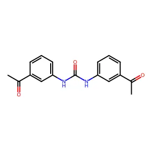1,3-bis(3-acetylphenyl)urea structure