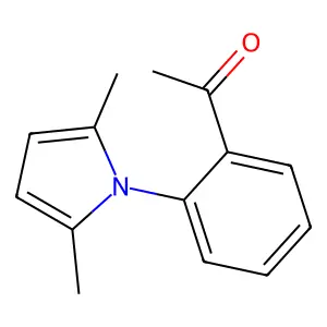 1-[2-(2,5-dimethylpyrrol-1-yl)phenyl]ethanone structure