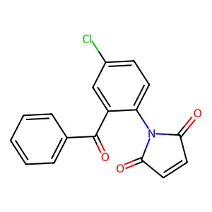 1-(2-benzoyl-4-chlorophenyl)pyrrole-2,5-dione structure