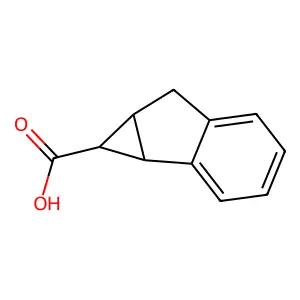 1,1a,6,6a-tetrahydrocyclopropa[a]indene-1-carboxylic acid structure