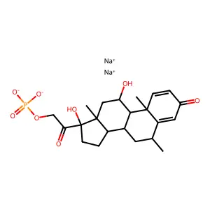 METHYLPREDNISOLONE SODIUM PHOSPHATE structure