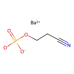 barium(2+)2-cyanoethyl phosphate structure