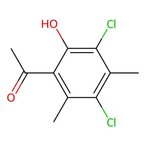 1-(3,5-dichloro-2-hydroxy-4,6-dimethylphenyl)ethanone structure
