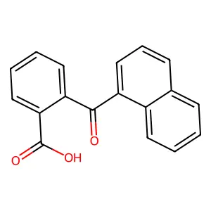 ortho-(1-naphthoyl)benzoic acid structure