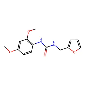1-(2,4-dimethoxyphenyl)-3-(furan-2-ylmethyl)urea structure