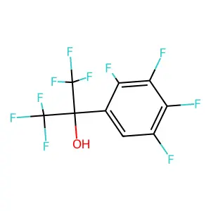 1,1,1,3,3,3-hexafluoro-2-(2,3,4,5-tetrafluorophenyl)propan-2-ol structure