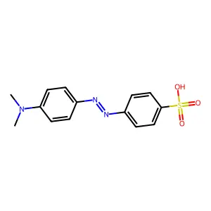 Benzenesulfonic acid, 4-(2-(4-(dimethylamino)phenyl)diazenyl)- structure