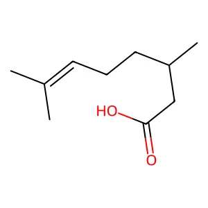 Citronellic acid structure