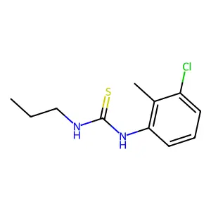 1-(3-chloro-2-methylphenyl)-3-propylthiourea structure