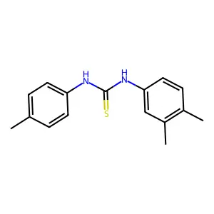 1-(3,4-dimethylphenyl)-3-(4-methylphenyl)thiourea structure