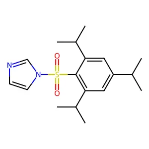 1-[2,4,6-tri(propan-2-yl)phenyl]sulfonylimidazole structure