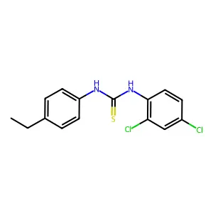 1-(2,4-dichlorophenyl)-3-(4-ethylphenyl)thiourea structure