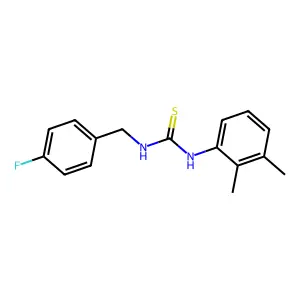1-(2,3-dimethylphenyl)-3-[(4-fluorophenyl)methyl]thiourea structure