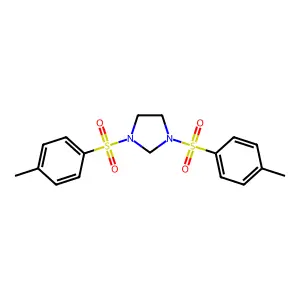 1,3-bis[(4-methylphenyl)sulfonyl]imidazolidine structure