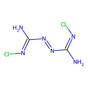 2-chloro-1-(N'-chlorocarbamimidoyl)iminoguanidine structure