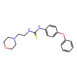 1-(2-morpholin-4-ylethyl)-3-(4-phenoxyphenyl)thiourea structure