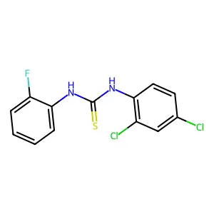 1-(2,4-dichlorophenyl)-3-(2-fluorophenyl)thiourea structure