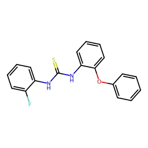 1-(2-fluorophenyl)-3-(2-phenoxyphenyl)thiourea structure