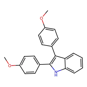 2,3-bis(4-methoxyphenyl)-1H-indole structure