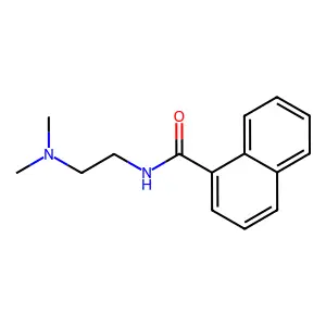 N-[2-(dimethylamino)ethyl]naphthalene-1-carboxamide structure