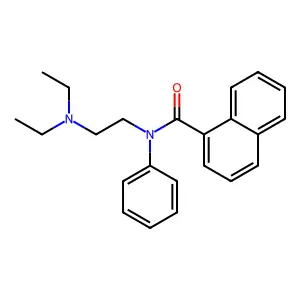N-[2-(diethylamino)ethyl]-N-phenylnaphthalene-1-carboxamide structure