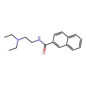 N-[2-(diethylamino)ethyl]naphthalene-2-carboxamide structure