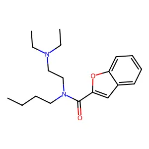 N-butyl-N-[2-(diethylamino)ethyl]-1-benzofuran-2-carboxamide structure