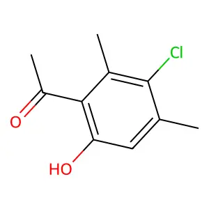 1-(3-chloro-6-hydroxy-2,4-dimethylphenyl)ethanone structure