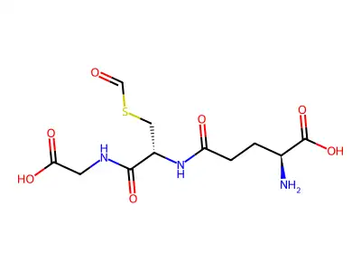 S-Formylglutathione structure