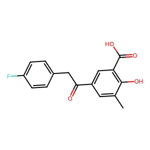 Compound C16H13FO4 structure