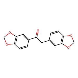 1,2-bis(1,3-benzodioxol-5-yl)ethanone structure