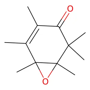 1,2,2,4,5,6-Hexamethyl-7-oxabicyclo[4.1.0]hept-4-en-3-one structure