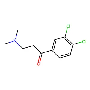1-(3,4-dichlorophenyl)-3-(dimethylamino)propan-1-one structure