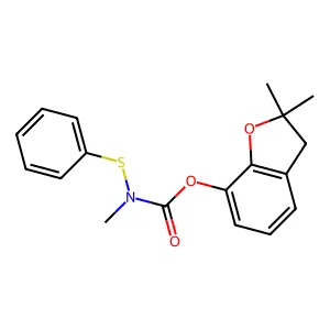 N-Benzenesulfenylcarbofuran structure
