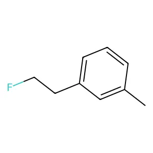 1-(2-fluoroethyl)-3-methylbenzene structure