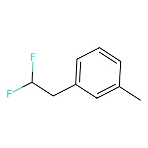 1-(2,2-difluoroethyl)-3-methylbenzene structure