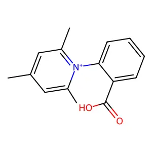 1-(2-carboxyphenyl)-2,4,6-trimethylpyridinium structure