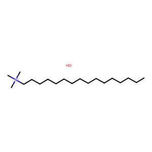 hexadecyl(trimethyl)azanium hydroxide structure
